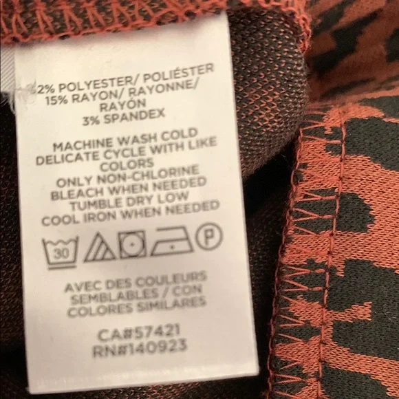 Ann Taylor, LOFT, Brown and Black Midi Pencil Skirt, size medium, EUC - Picture 6 of 8